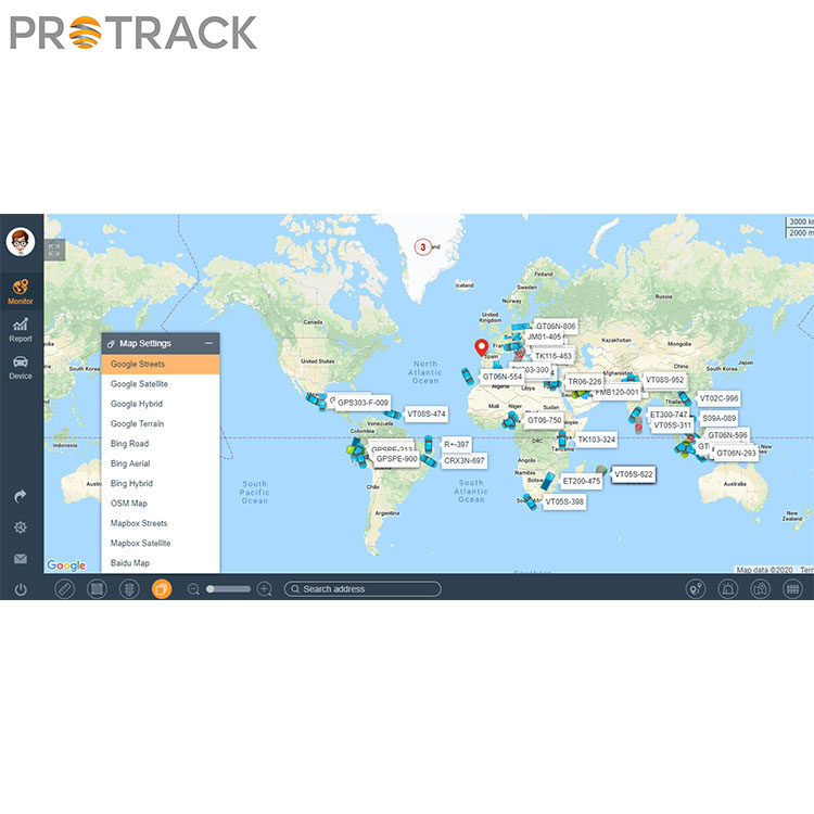 Platform Perangkat Lunak Pelacakan GPS Online Untuk Armada