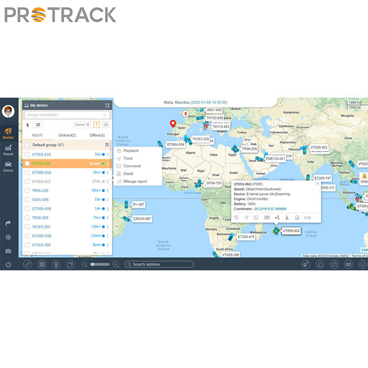 Demonstrasi Mesin Idle Pada Platform Protrack